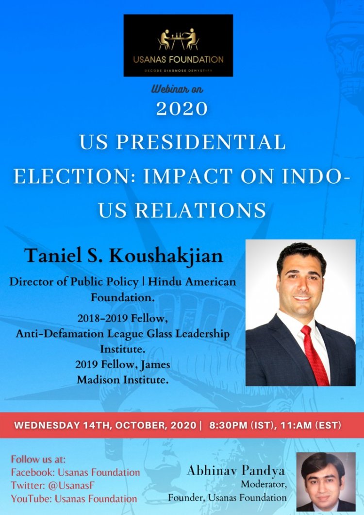 Webinar US Elections 2020 and its Impact on India-US Relations