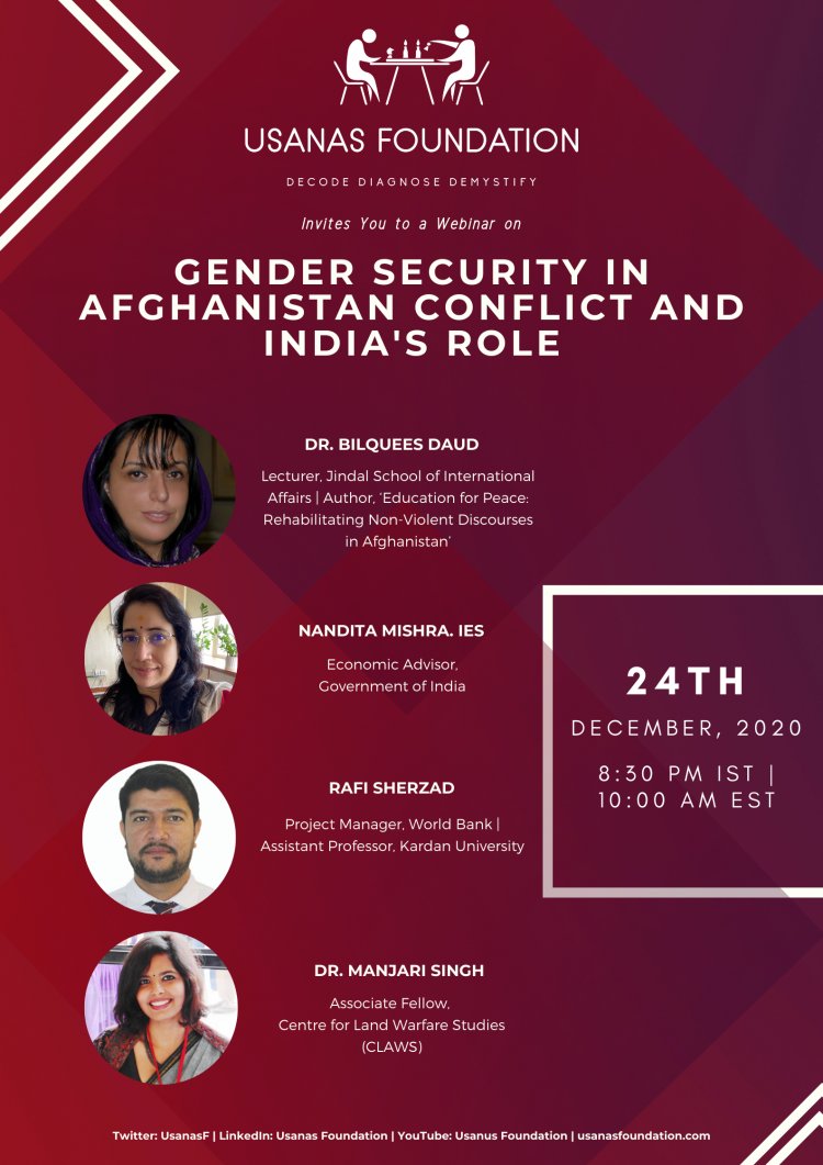 Webinar: Gender Security in Afghanistan Conflict and India's Role
