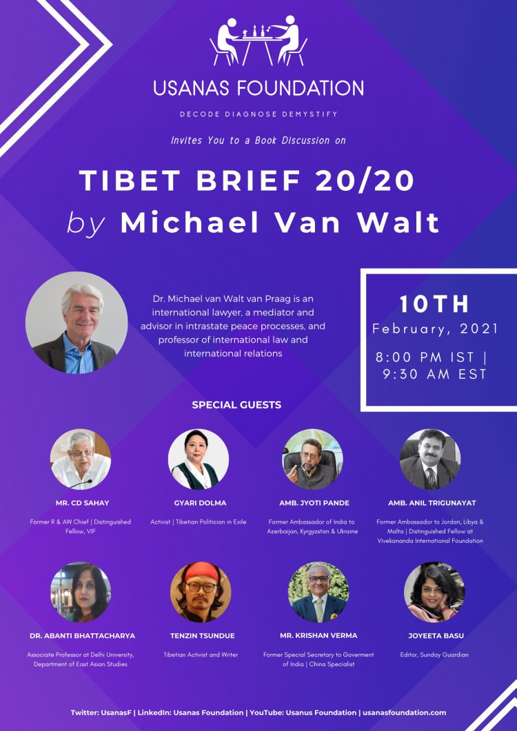 Book Discussion: TIBET BRIEF 20/20 by Michael Van Walt and Miek Boltjes