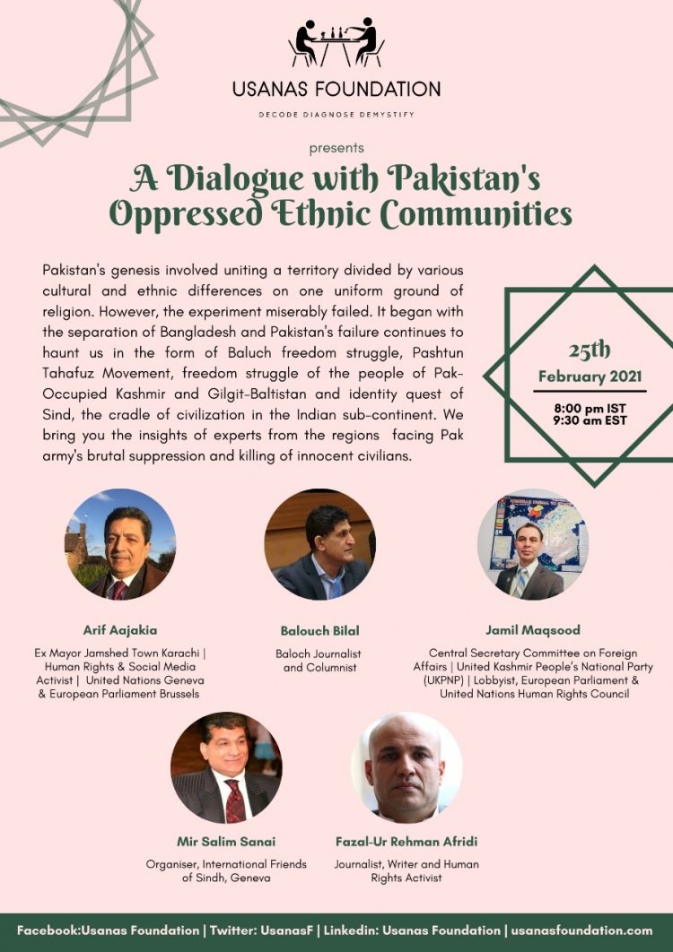 Webinar: A Dialogue with Pakistan's Oppressed Ethnic Minorities