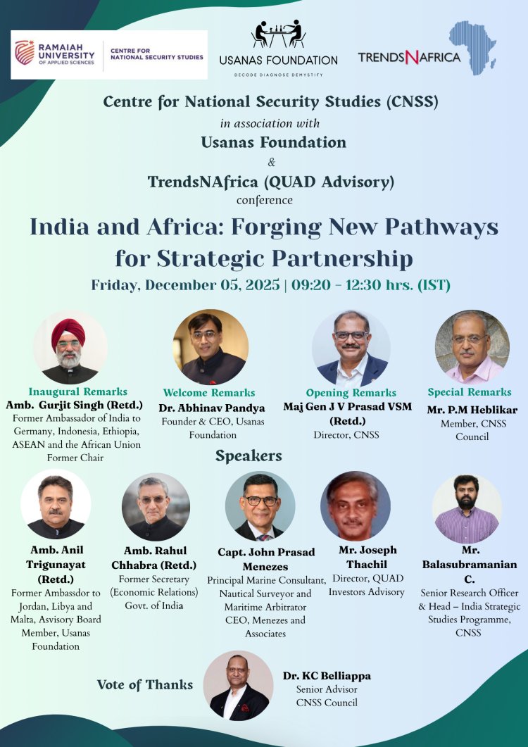Conference: India and Africa: Forging New Pathways for Strategic Partnership