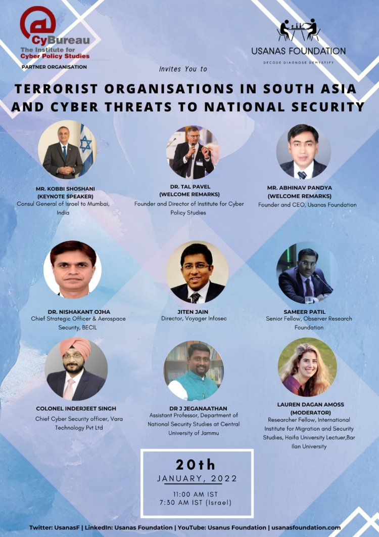 Webinar: Terrorist Organizations in South Asia and Cyber Threats to National Security